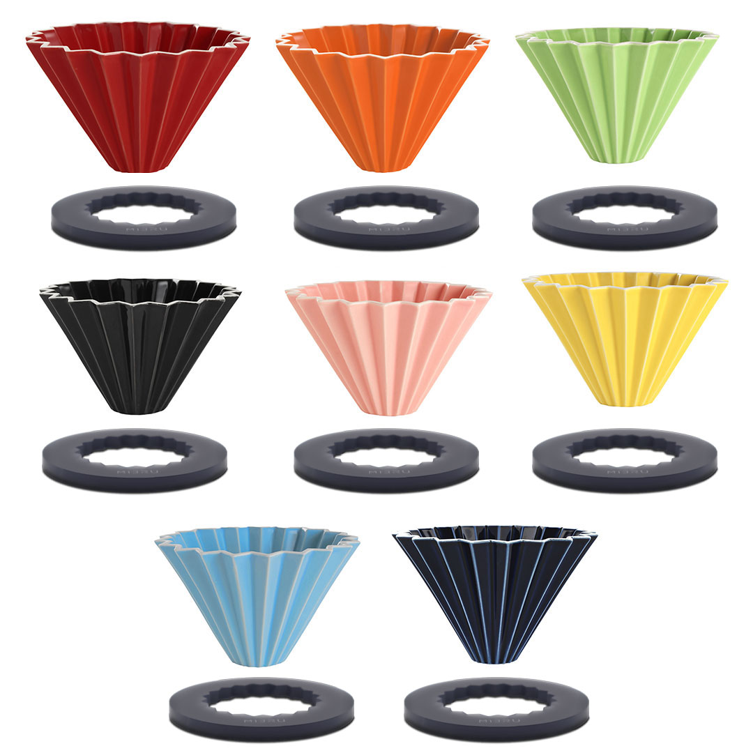 Coffee ceramic dripper zigzag v01 1-2 cups multi-color