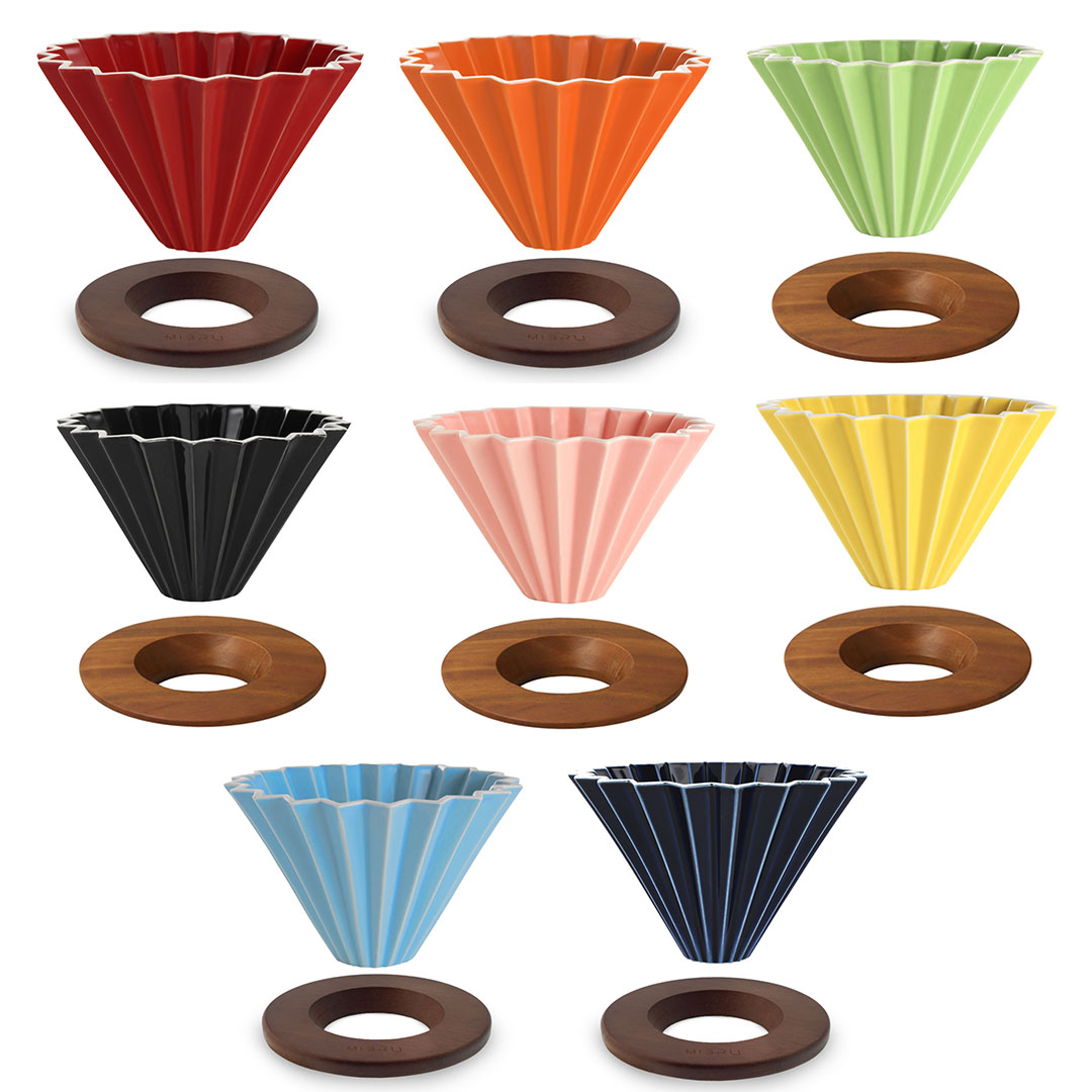 Coffee ceramic dripper zigzag v02 1-4cups multi-color